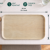 15.5″ × 10″ Large Serving Tray (1 Carton / 60 Trays)