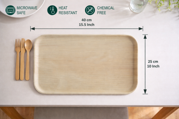15.5″ × 10″ Large Serving Tray (1 Carton / 60 Trays)