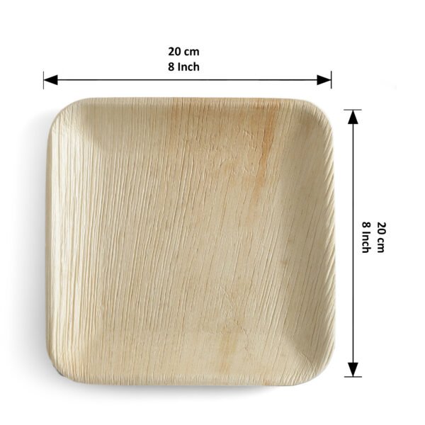 8″ Square Serving Plate (1 Carton / 300 Plates)